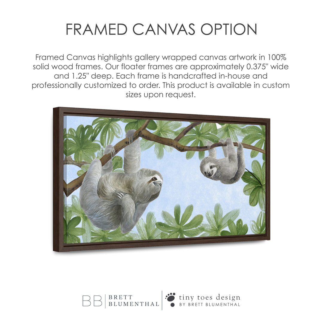 Framed Canvas Option for Nursery Art