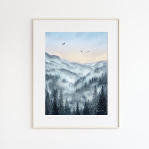 Smoky Mountains Park Print