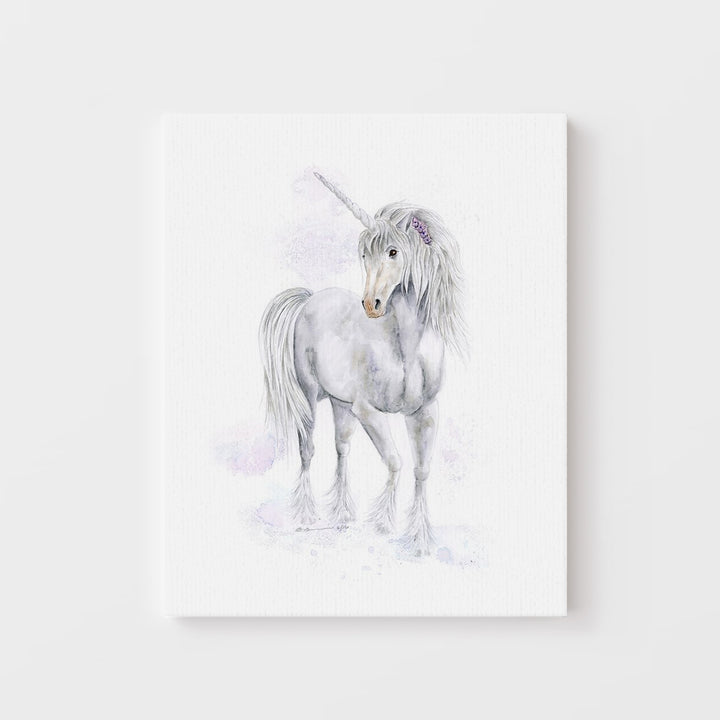 Aquarelle Licorne - Déco Chambre Fille
