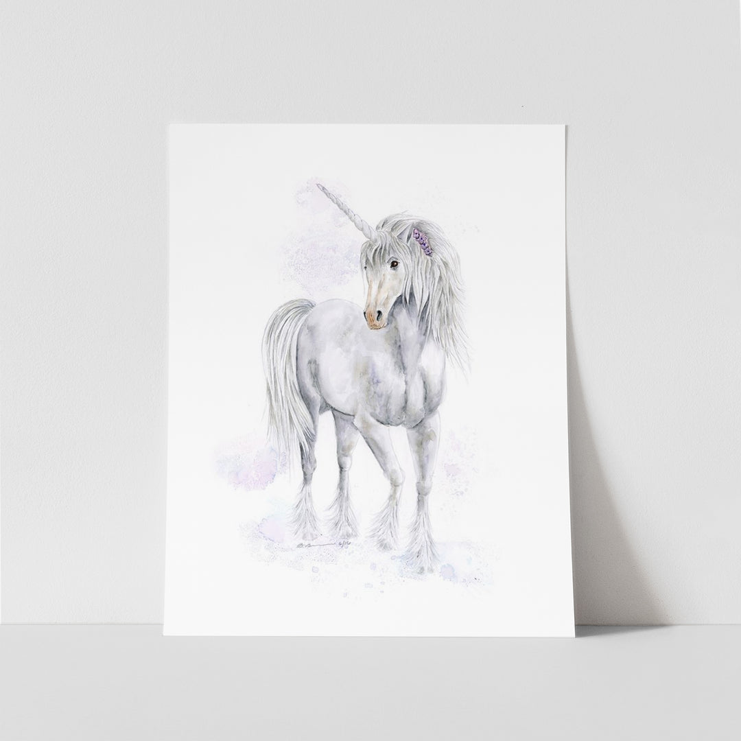 Aquarelle Licorne - Déco Chambre Fille