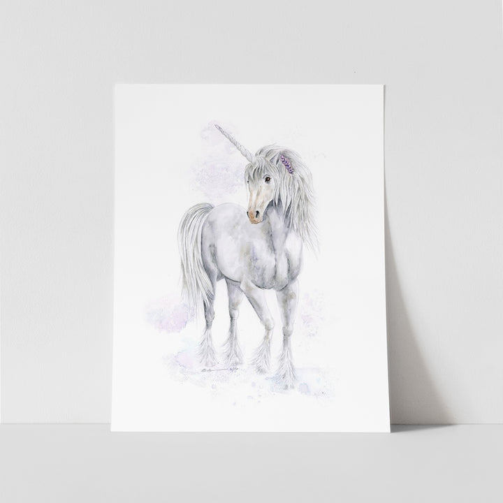 Aquarelle Licorne - Déco Chambre Fille