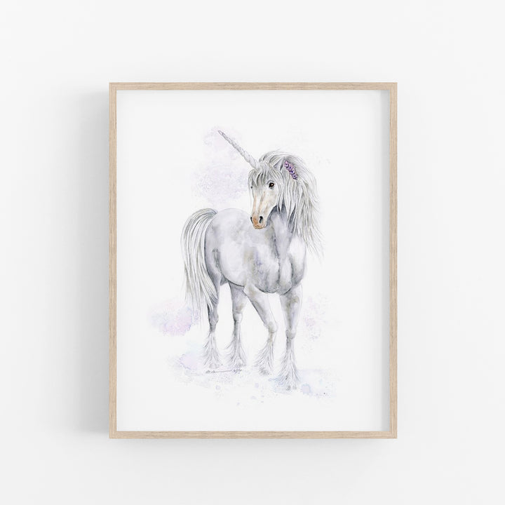 Aquarelle Licorne - Déco Chambre Fille
