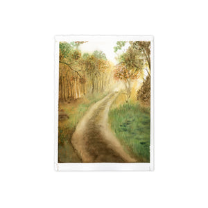 Fall Foliage Watercolor with no Frame