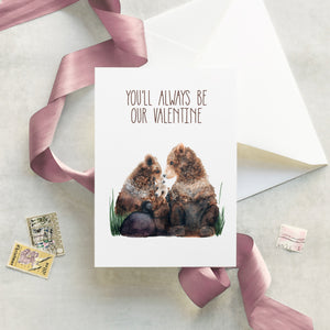 Bear Family Valentine's Day Card