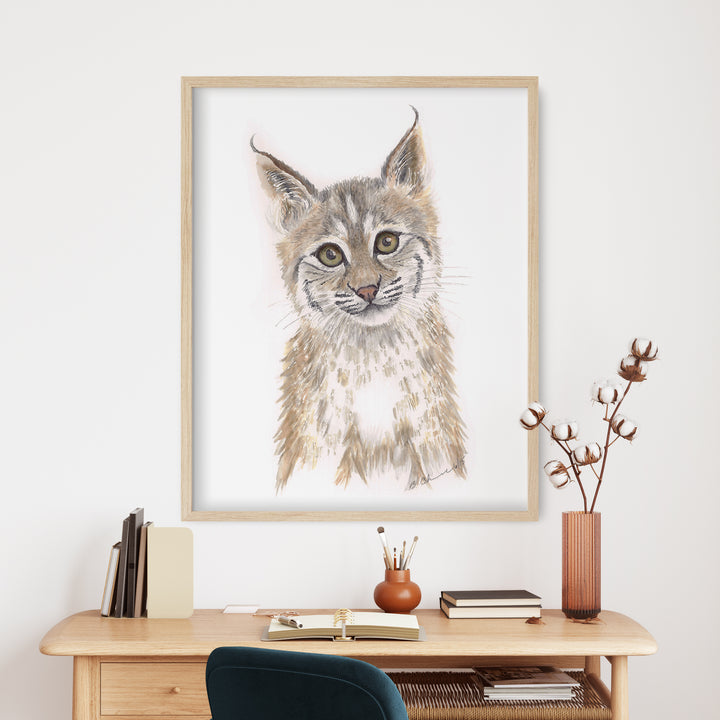 Impression de pépinière de bébé Bobcat