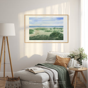 Watercolor Dunes Landscape Print