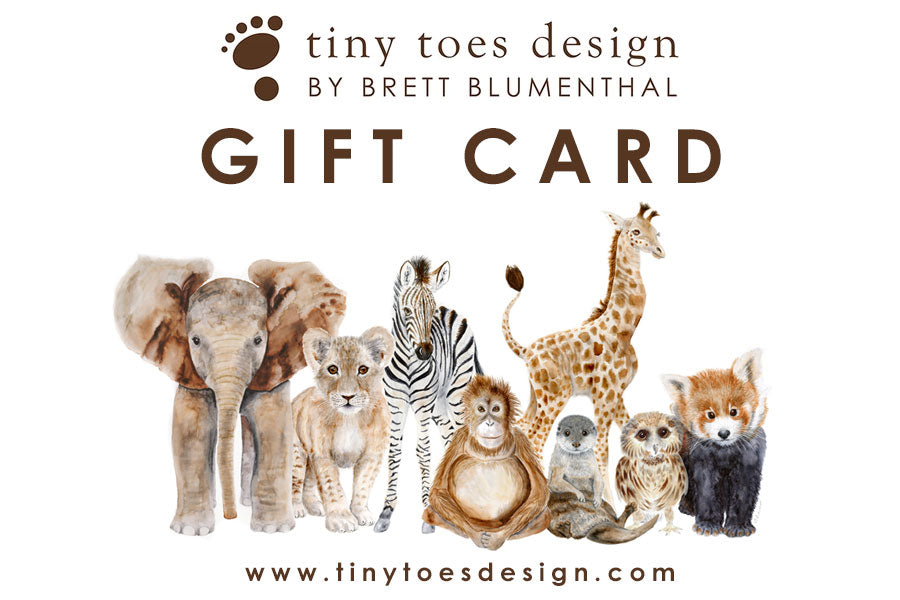 Tiny Toes Design-Geschenkkarte