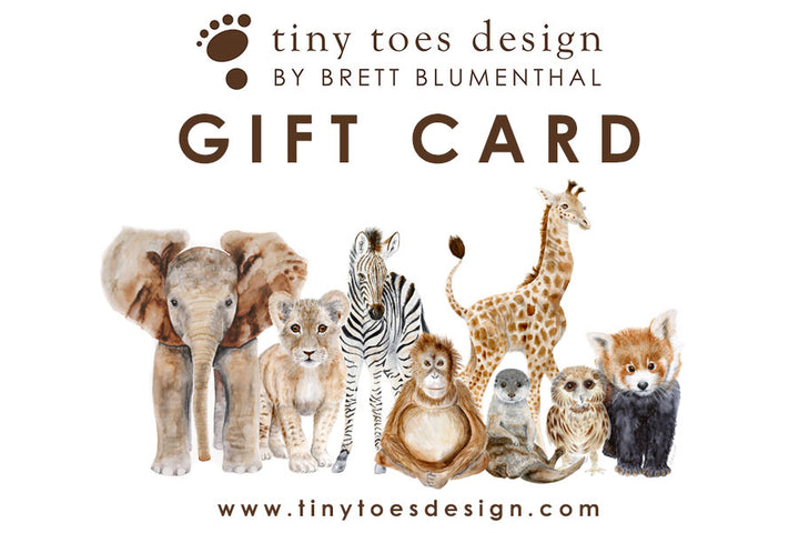 Tiny Toes Design-Geschenkkarte