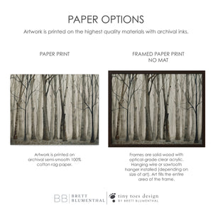 Through the Forest Landscape Watercolor Diptych - Brett Blumenthal | Tiny Toes Design