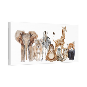 Zoo Animal Nursery Canvas Print