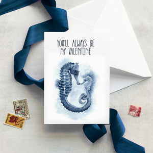 Seahorse Valentine's Day Card