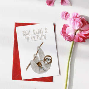 Sloth Valentine's Day Card