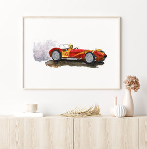 F1 Ferrari Illustration