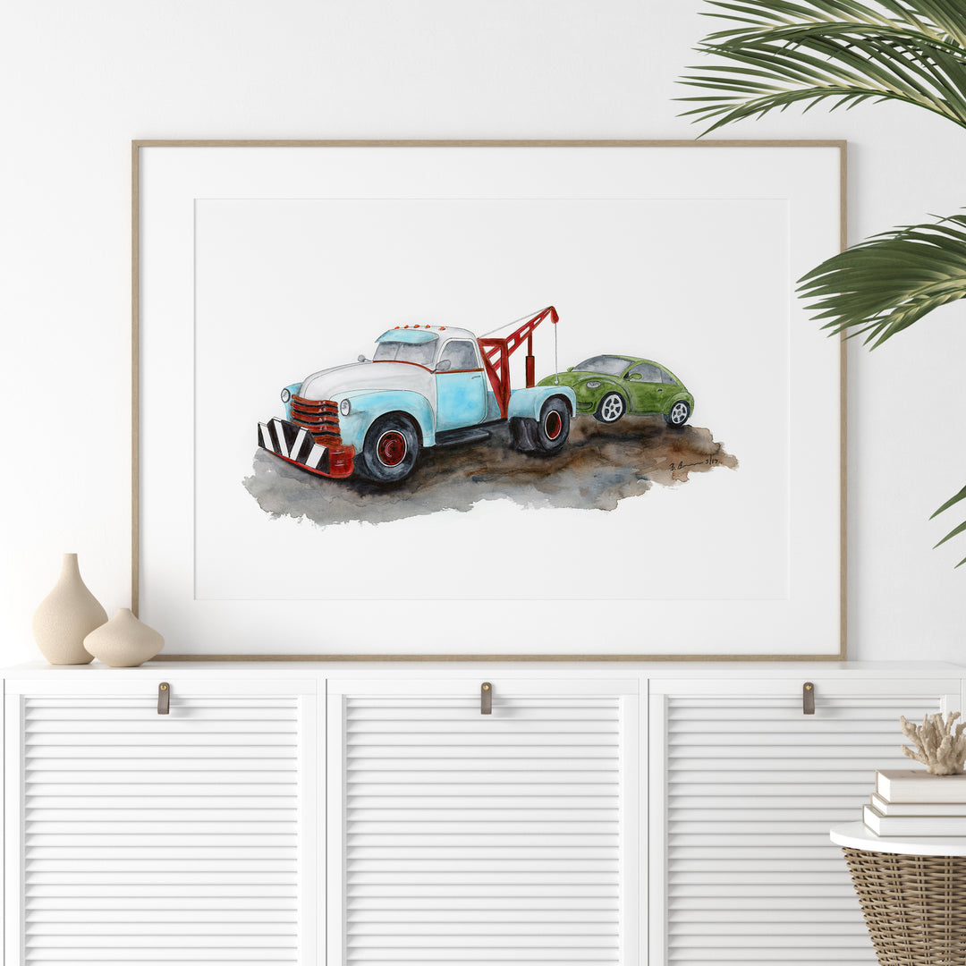 Tow Truck Boy Room Decor