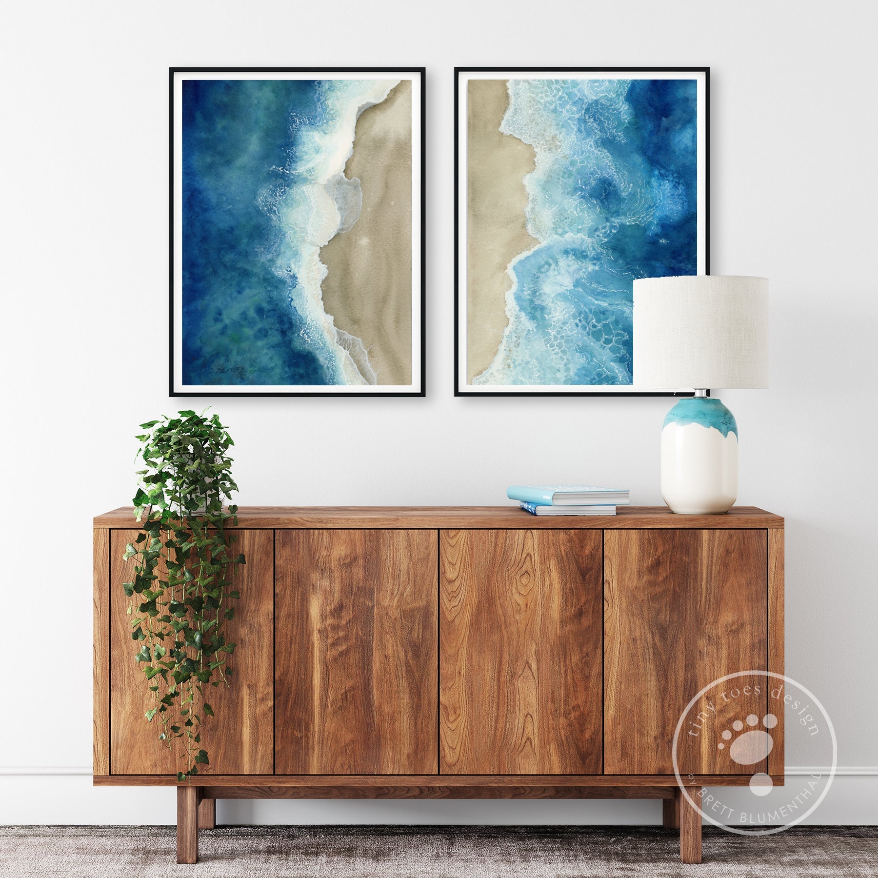  Tsilin Wooden Heart Wall Art Decor Ocean Wave Beach