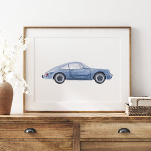 Vintage Porsche Car Print