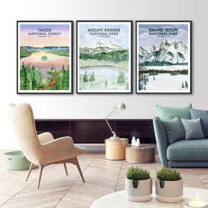 National Park Poster Set