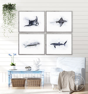 Australian Ocean Animal Print Set