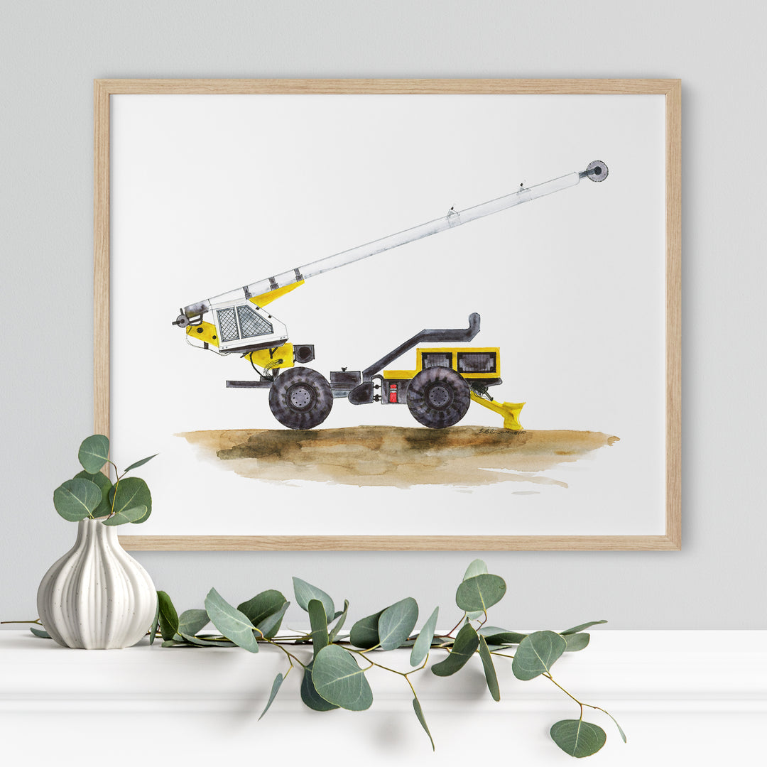 Tree Trimming Truck Illustration