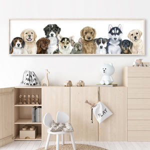 Puppy Grouping Nursery Art