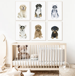Puppy Baby Room Art