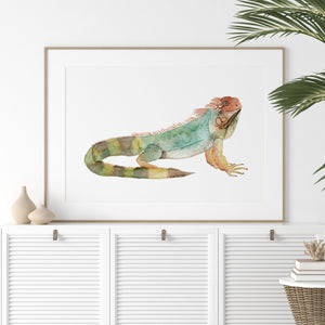 Iguana Nursery Print