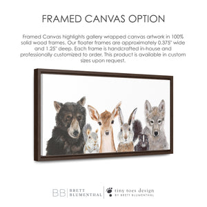 Framed Canvas Option for Nursery Art