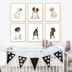 Puppy Nursery Print Set
