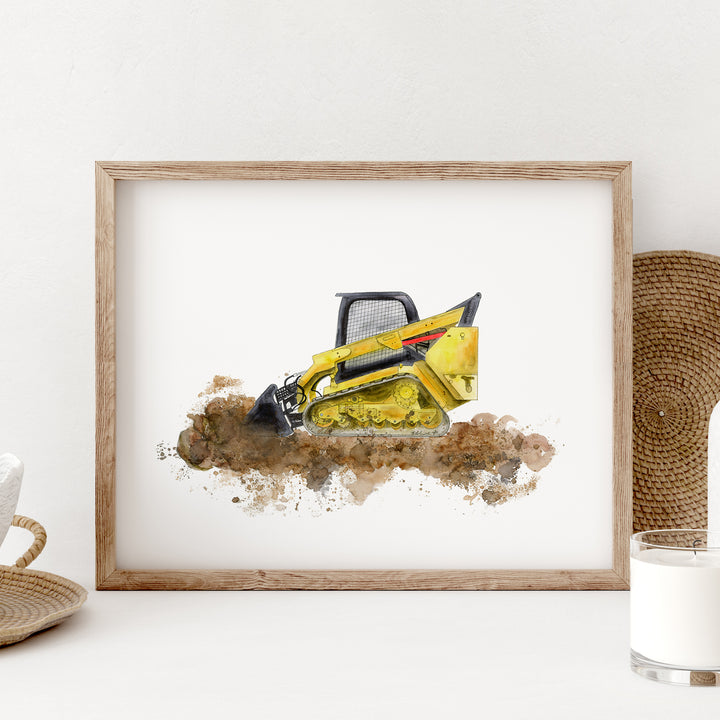 Skid Steer Playroom Art