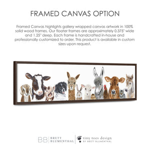 Framed Canvas Option for Baby Room Decor