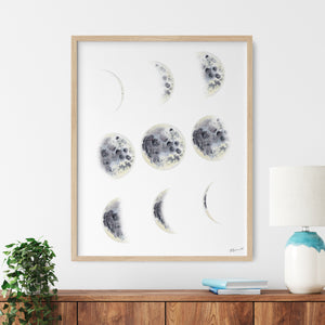 a picture of the phases of the moon