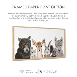 Framed Paper Print Option for Nursery Decor