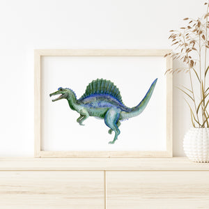 Spinosaurus Watercolor Art