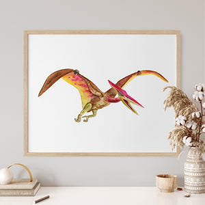 Pteranodon Dinosaur Print