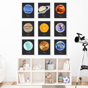 Planet Poster Print Set