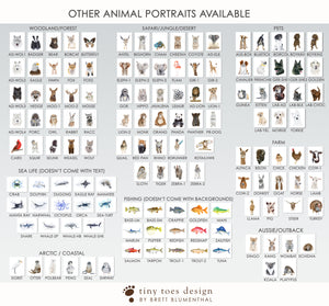 Animal Portrait Options for Set