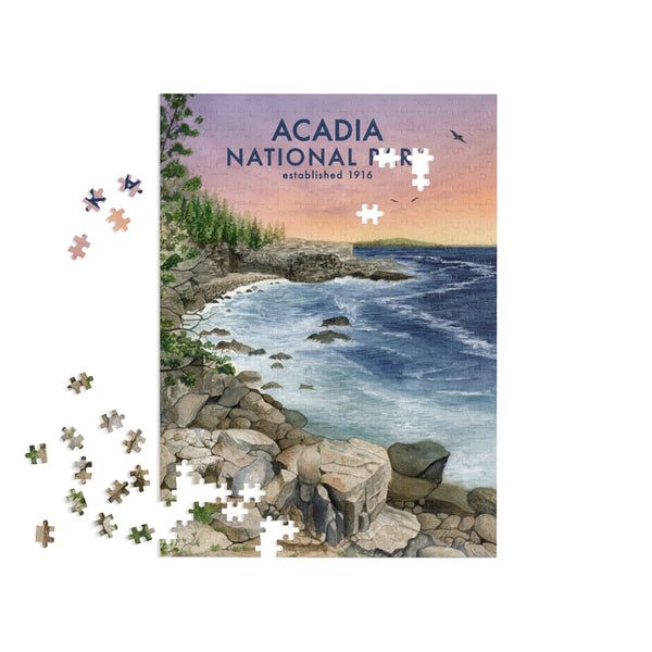 Acadia National Park Puzzle Maine Landscape Puzzle Coastal Gift