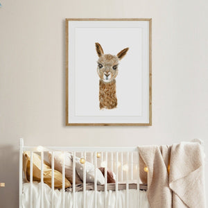 Llama Nursery Print