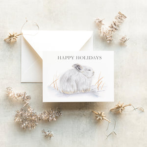 Arctic Hare Holiday Card