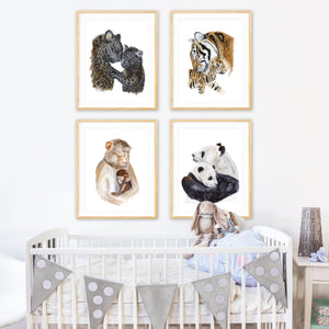 Asian Animal Nursery Print Set