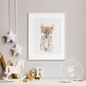 Dingo Nursery Print