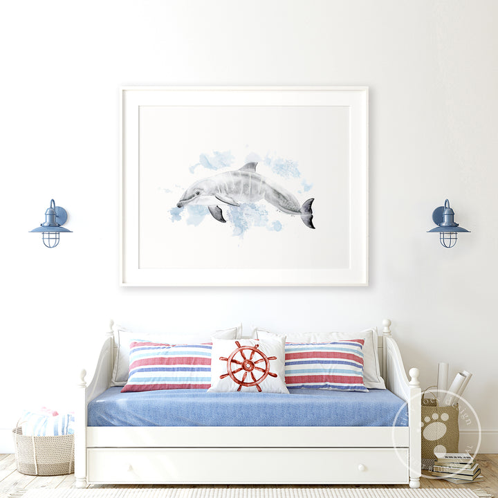 Dolphin Nursery Print