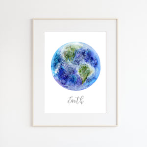 Modern Earth Nursery Print