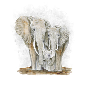 Elephant Watercolor Nursery Decor