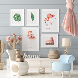 Tropical Flamingo Baby Room Decor