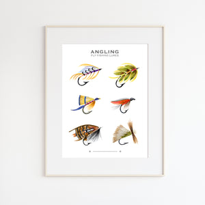 Fly Fishing Lures Art Print