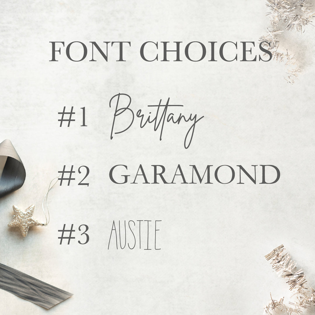 Font Choices