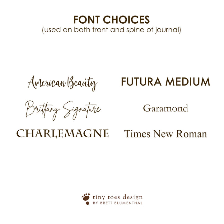 Font Choices for Custom Lettering