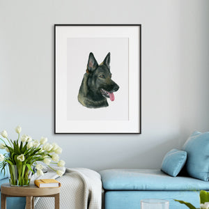 German Shepherd K-9 Wall Art