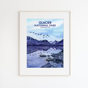 Glacier National Park St. Mary's Lake Poster